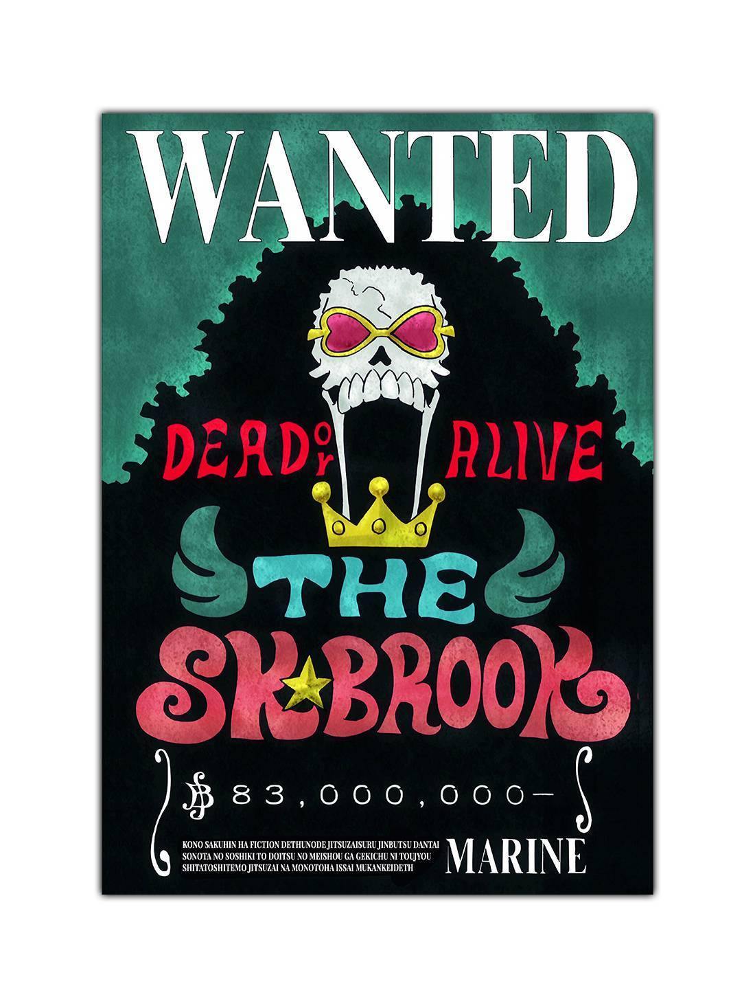 Anime Brook Wanted Bounty Poster - ComicSense