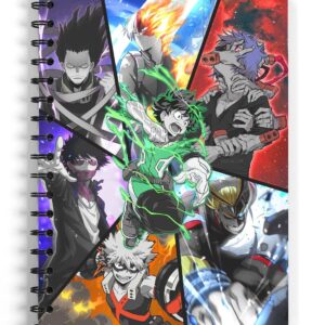 Anime Heroes & Villains Spiral Sketchbook (Blank Pages) - ComicSense