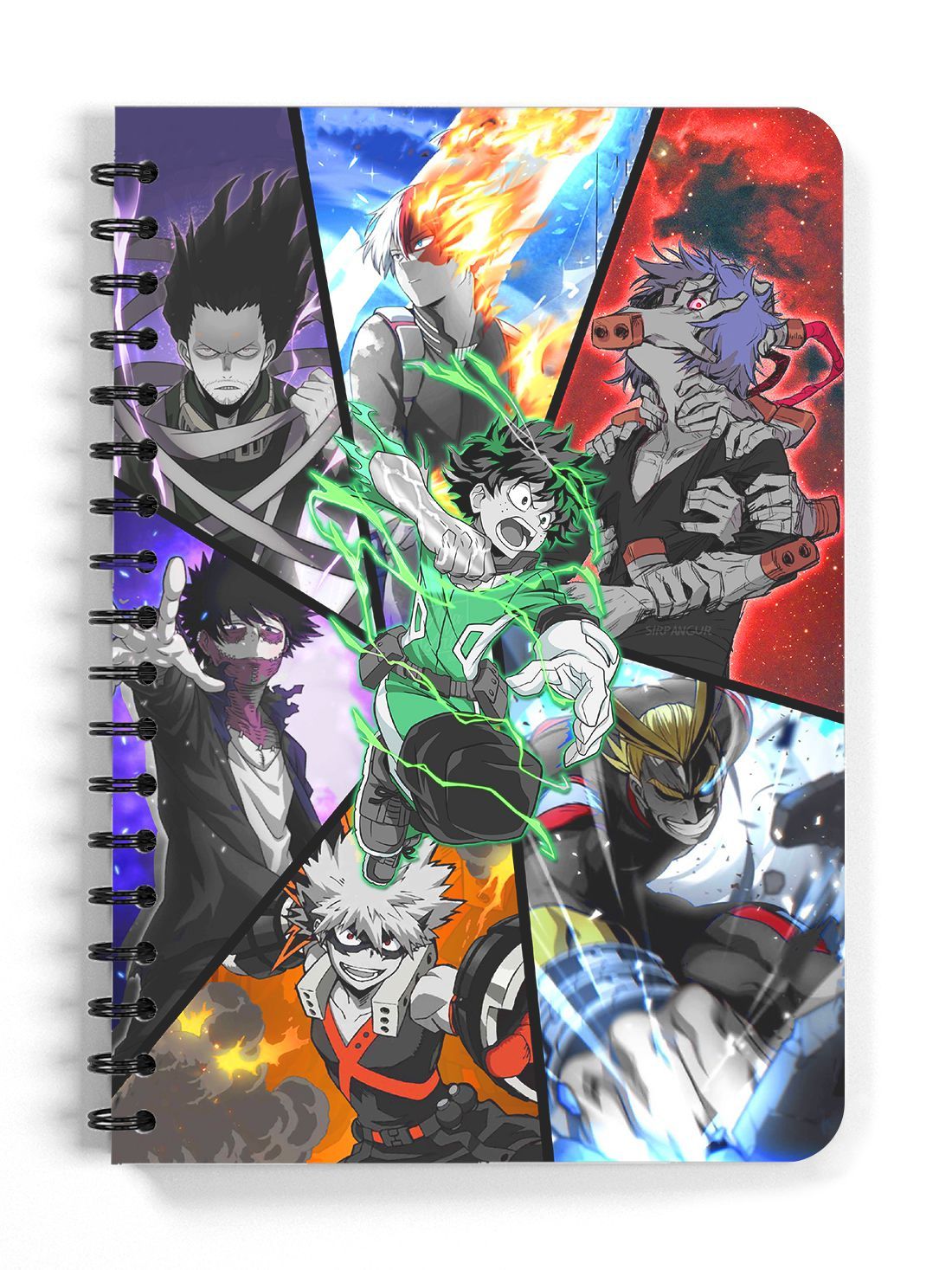 Anime Heroes & Villains Spiral Sketchbook (Blank Pages) - ComicSense