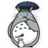 Anime Totoro Under Umbrella Sticker - ComicSense