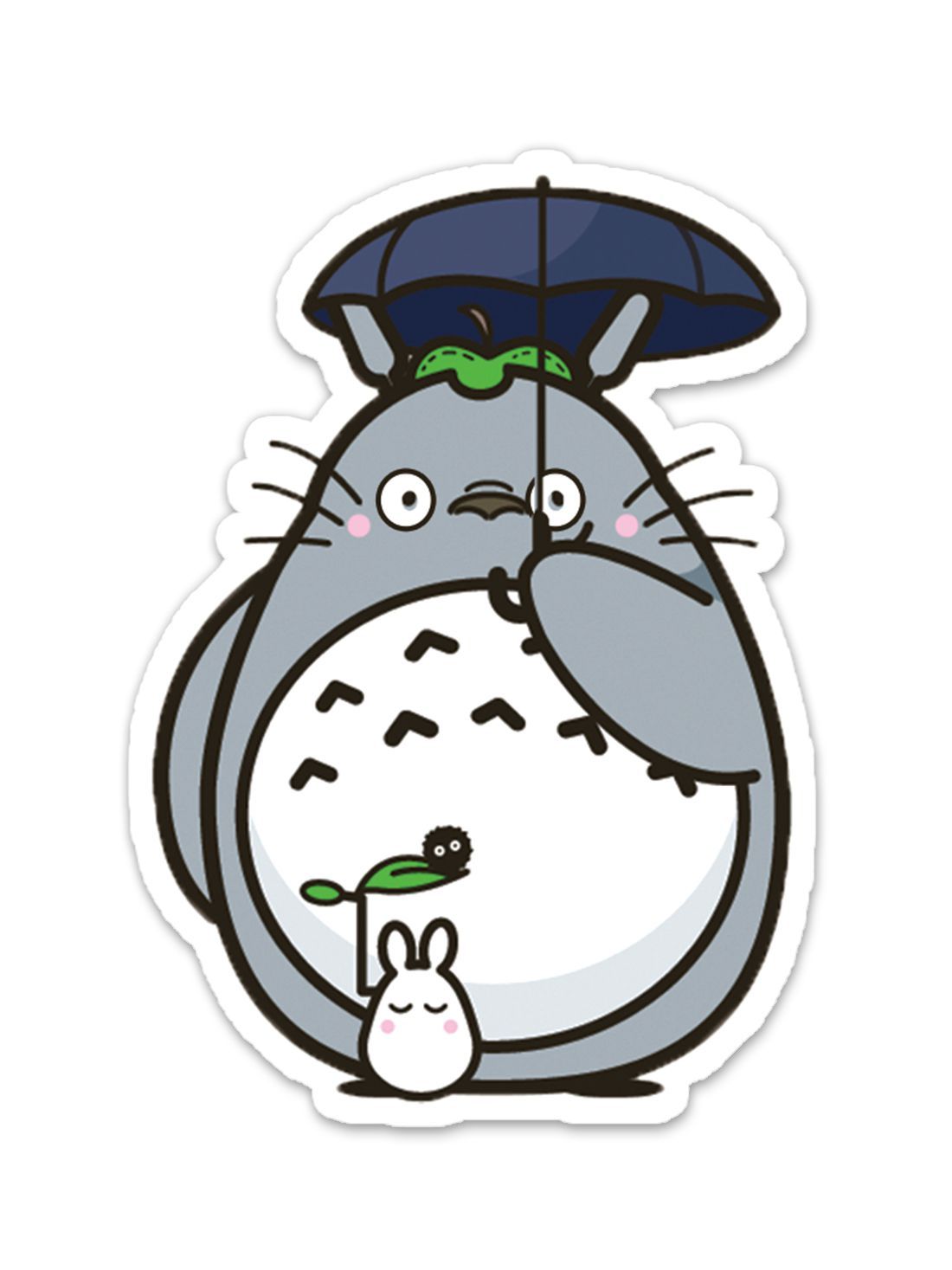 Anime Totoro Under Umbrella Sticker - ComicSense