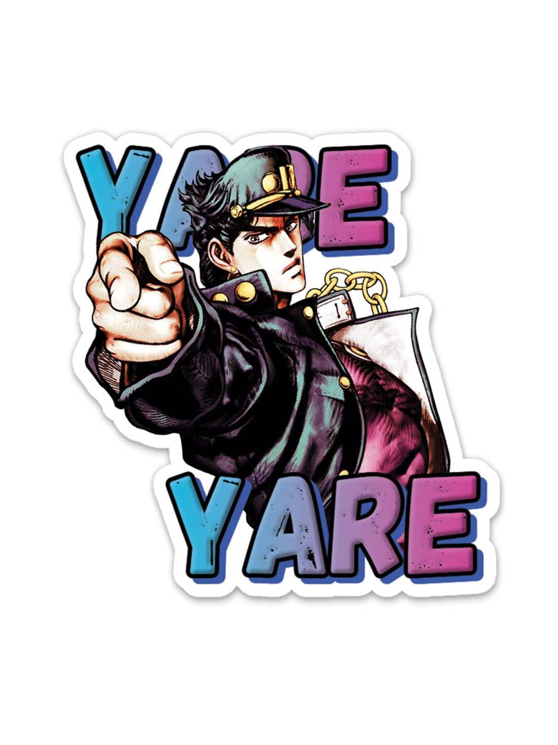 Anime Yare Yare Sticker - ComicSense