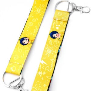 Thunder Pattern Lanyard Keychain