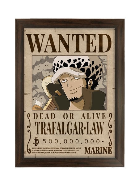 Trafalgar D Law Wanted Bounty Poster