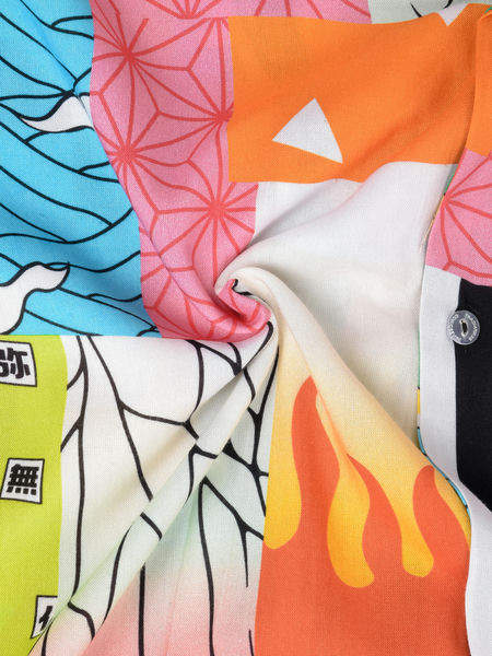 Slayers Pattern Hawaiian Shirt  (Oversize Kimono Fit)