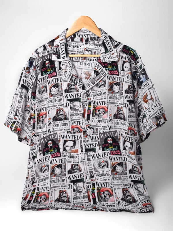 Wanted Pirates Hawaiian Shirt Manga Version (Oversize Kimono Fit)