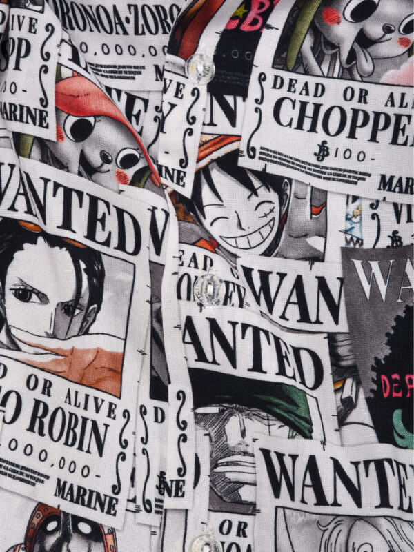 Wanted Pirates Hawaiian Shirt Manga Version (Oversize Kimono Fit)