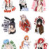 Waifu Stickers (Pack of 9)