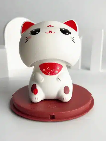 2 Kawaii Neko Solar Bobblehead