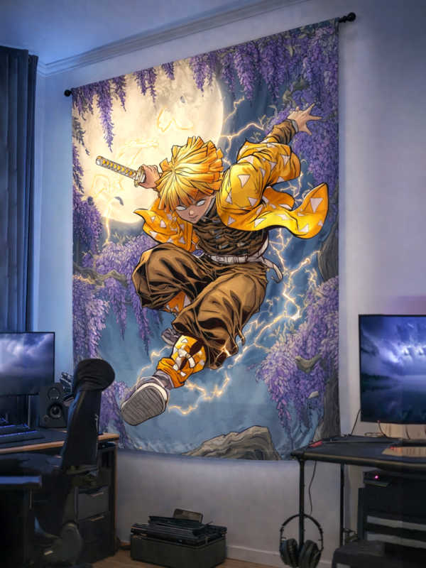 Tapestry_Loop_Listing5_Abhishek_comicsense Thunder Warrior Tapestry