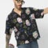 Dark Graffiti: Pink Hair Sorcerer (Oversize Kimono Fit)
