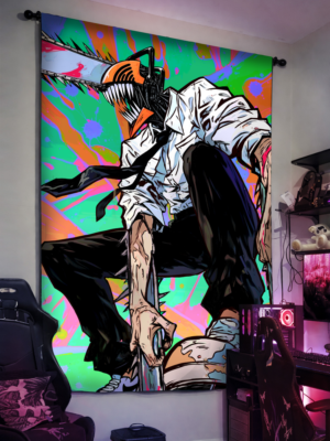 Chainsawman_Curtain_Tapestry_Room.jpg (1)_comicsense Dreadest Devil Tapestry