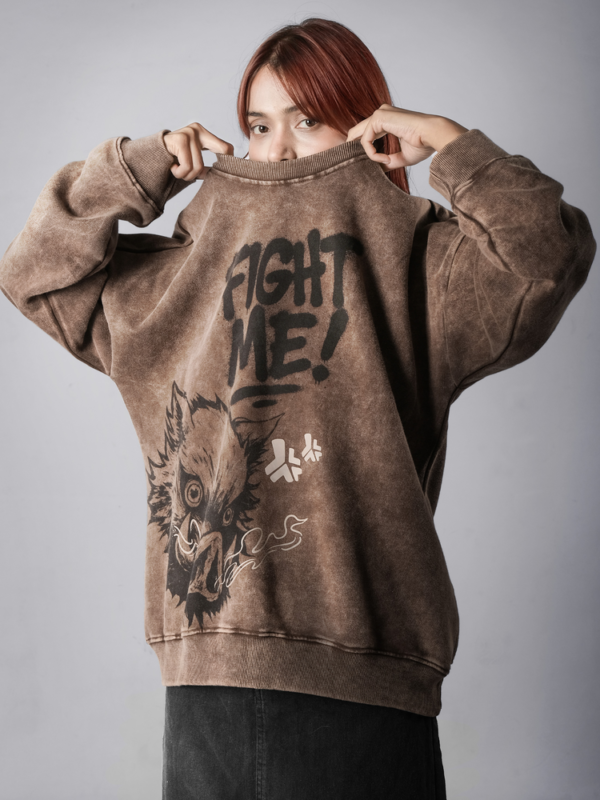 Inusuke-Hoodie_Listing1_Comicsense_Abhishek_Comicsense Boar Head Sweatshirt (Coffee)