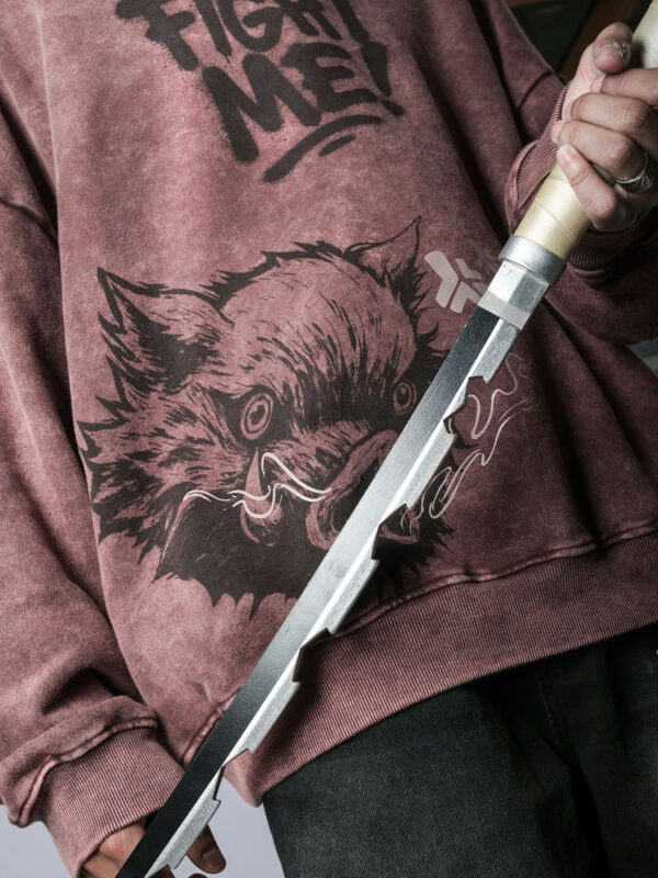 Inusuke-Red-Hoodie_Listing6_Comicsense_Abhishek_comicsense Boar Head Sweatshirt (Wine)