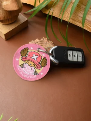 Dr. Cotton Candy Woven Keychain